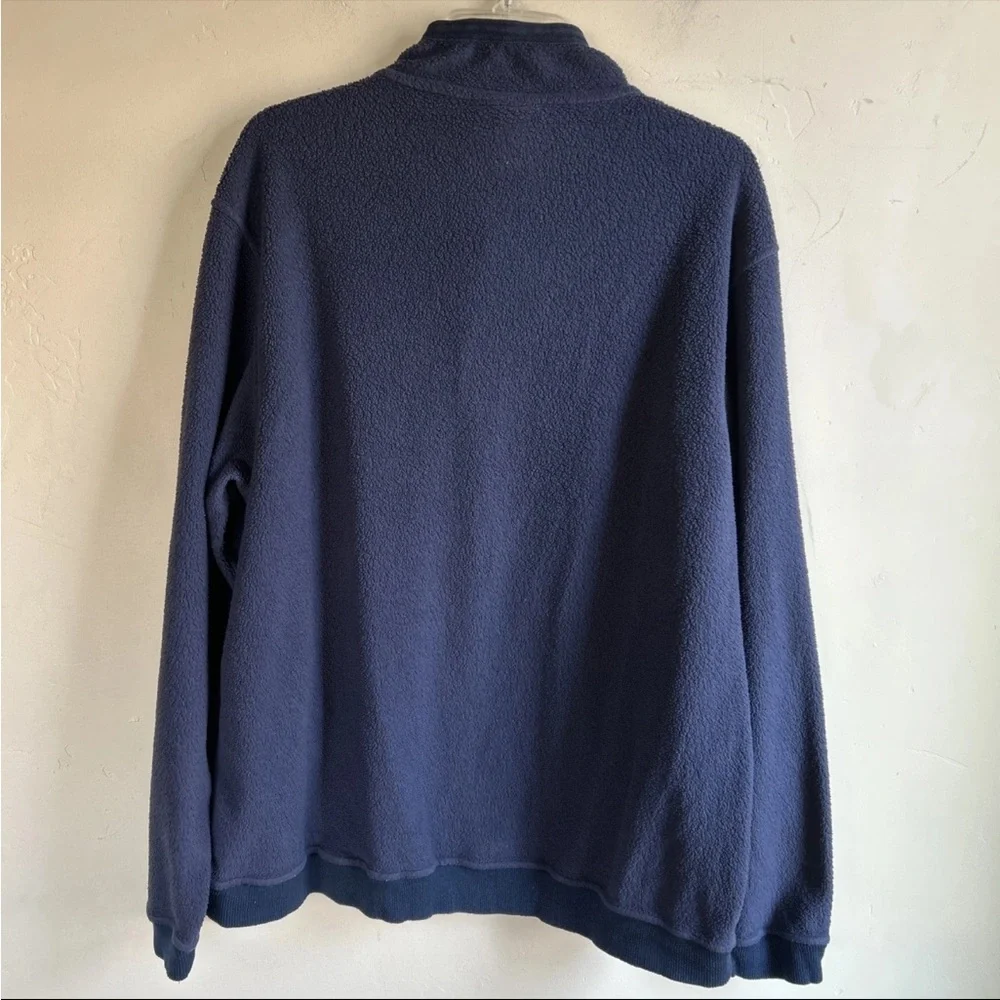 Patagonia Shearling button Fleece Pullover Mens XL Navy Blue Gorpcore Classic